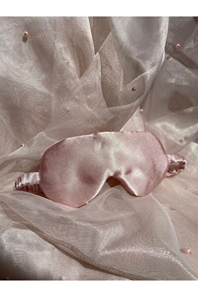 Golden Needle Satin Powder Pink Sleeping Glasses Eye Patch