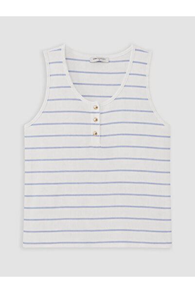 LC Waikiki U Roba Collar Striped Women's Undershirt for Style Seekers from Uz...