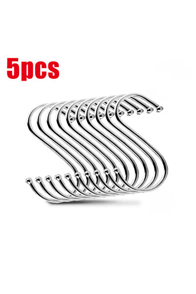 Choice3 5 قطع خطافات على شكل حرف S من الفولاذ المقاوم للصدأ بطول 11 سم، 1/5/1...