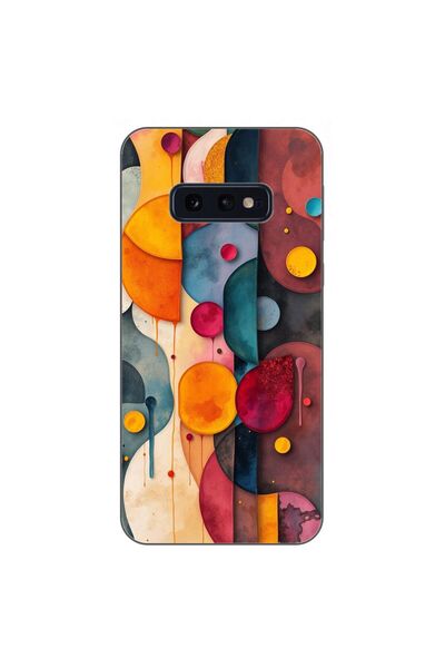 OEM Husa compatibila cu Samsung Galaxy S10e Silicon Gel Tpu Model Abstract Sh...