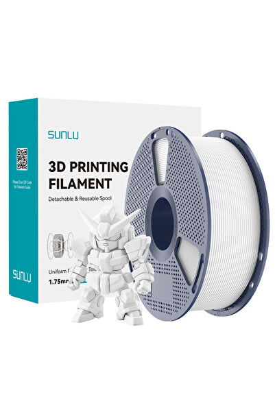 Sunlu Beyaz PLA+ 2.0 Filament - 1.75mm - 1 Kg