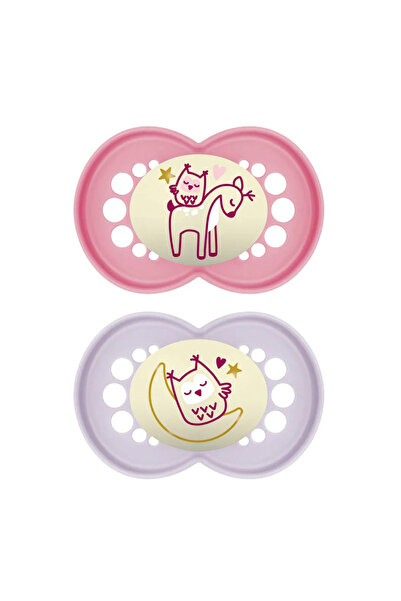 MAM Original Night Pacifier 16 months+ - girl - 2 pcs