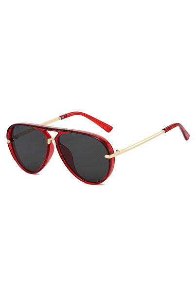 Choice8 WHITE Red Gray Trendy Oversized Pilot Sunglasses Women Men Vintage Re...