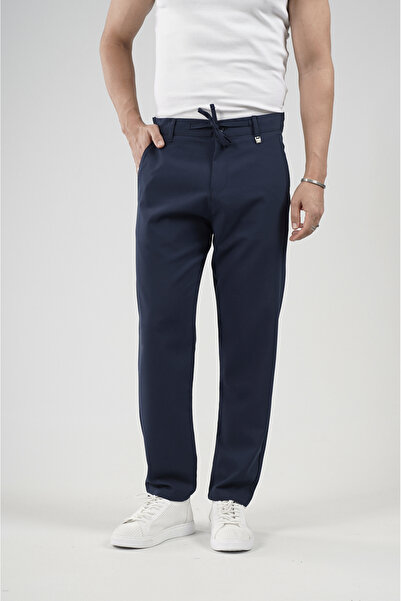 Butik Trend Biz Skinny Fit Waist Tie Fabric Trousers