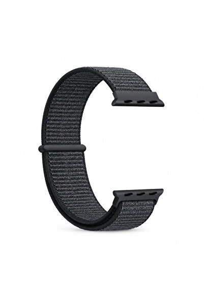 HYPERSOFT Apple Watch 3-4-5-6-7-8-9-10-Se Tüm Serilerle Uyumlu Bez Kumaş Spor...