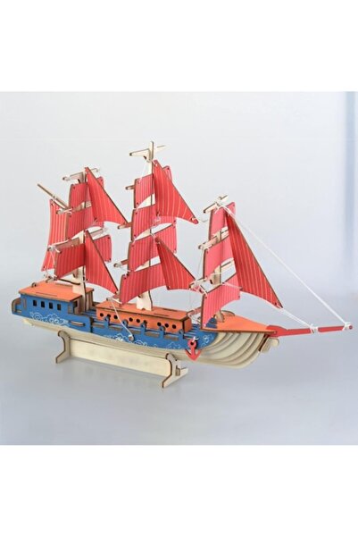 OEM Macheta 3D din Lemn - Nava cu Panze Europeana din Lemn 77 piese – Puzzle ...