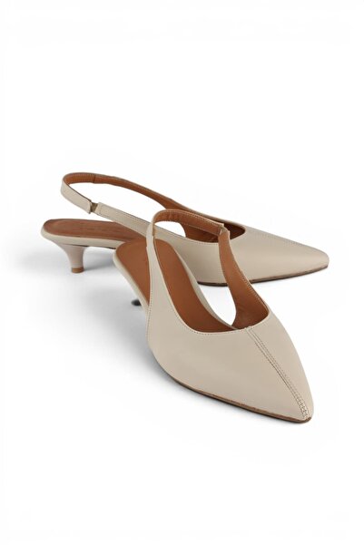 luuq shoes HARMONY Γνήσια δερμάτινα παπούτσια με ανοιχτή πλάτη και τακούνι