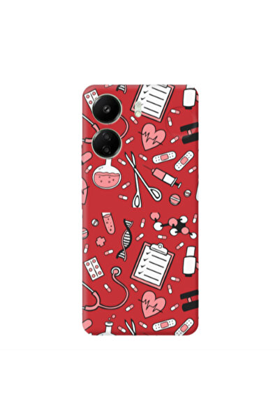 Other Xiaomi Redmi 13C Laboratory Red Colored Silicone TPU Θήκη