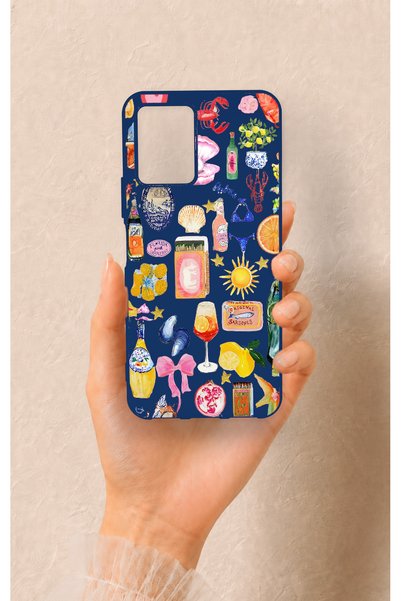 Vip Case Vivo Y21S Compatible Summer Patterned Silicone Case