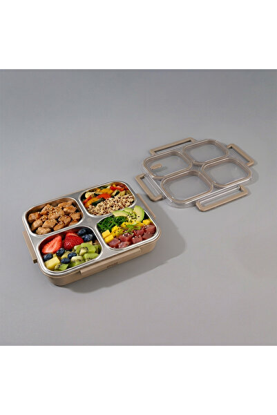 Aryıldız Bento Lunch Box 4 Compartments Khaki