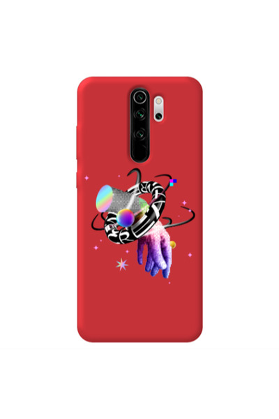 Other Xiaomi Redmi Note 8 Pro Y2k Red Colored Silicone TPU Θήκη