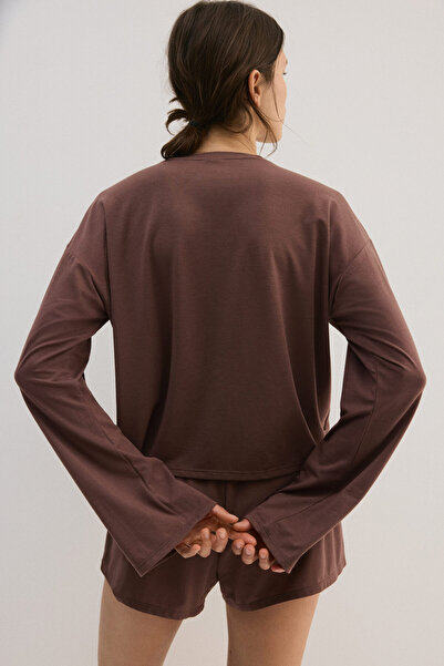 H&M Viskoz Karışımlı Pijama Takımı