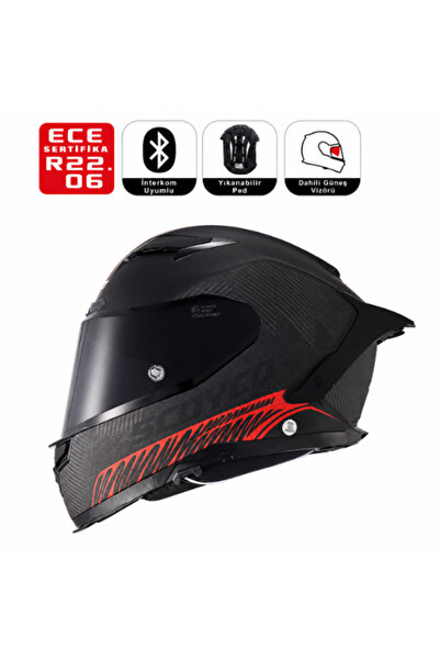 Scoyco FF871 Freedom Motosiklet Kaskı Spoiler Mod Full Face Kask
