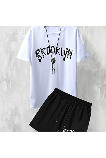 ZEMLİYA Sara Unisex Oversize Shorts Set Short Sleeve T-Shirt Comfortable Fit ...