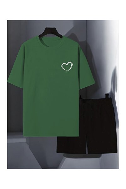 ZEMLİYA Sara Unisex Oversize Shorts Set Short Sleeve T-Shirt Comfortable Fit ...