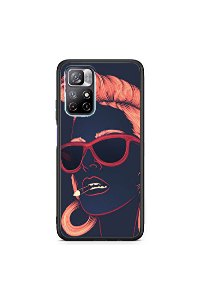 Other Xiaomi Poco M4 Pro 5G Girl retro Black Glossy Θήκη