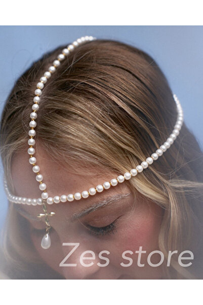 Zes Store hayalinizdeki ürün burada Pearl Hair Accessory, Elegant Bridal Acce...