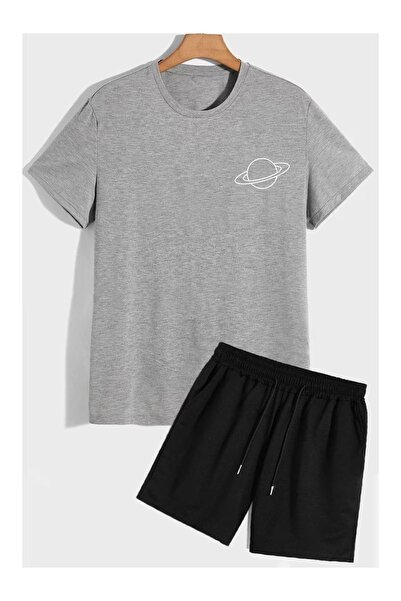 ZEMLİYA Sara Unisex Oversize Shorts Set Short Sleeve T-Shirt Comfortable Fit ...