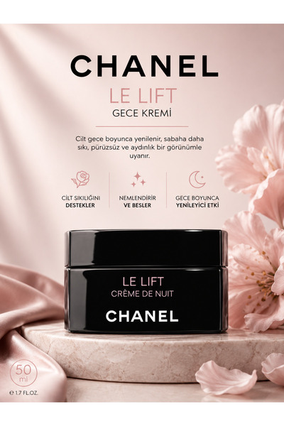 Chanel Le Lift Crème De Nuit Kırışıklık Karşıtı Sıkılaştırıcı ve Yenileyici G...