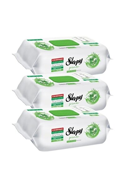 Sleepy Set 3 x șervețele umede Sleepy, cu mentol și bicarbonat, parfum de bra...