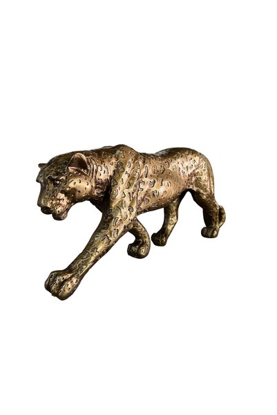 srs dizayn Bronz Renk Leopar Heykeli, Lüks Leopar Heykeli, Büyük Boy Leopar H...
