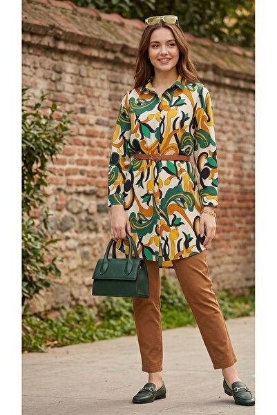 Polologin Butik بالأسلوب الريترو الخاص بك: قميص تونيك من الفيسكون بألوان زاهية
