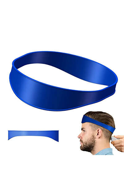 choice2 Blue Curved Silicone Hair Trimming Tool DIY Fade Haircut Template Bar...
