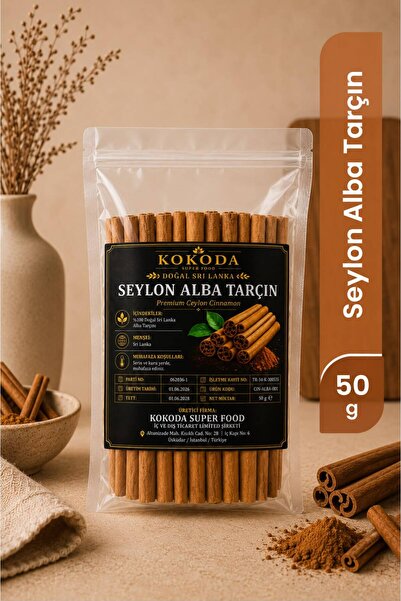 KOKODA Seylon Alba Çubuk Tarçın -Srilanka -50GR