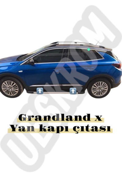 ueskrom Opel Grandland X uyumlu Krom Yan Kapı Cıtası 4 Parça 2017 sonrası