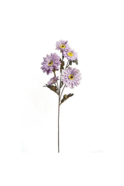 Generic Gerbera Artificial Flower Branches, 6 Stems, Purple Color