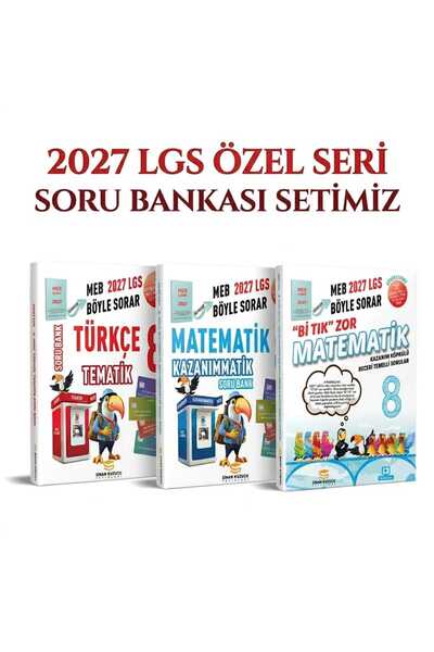 SİNAN KUZUCU YAYINLARI 2027 LGS ÖZEL SERİ SORU BANKASI SETİ