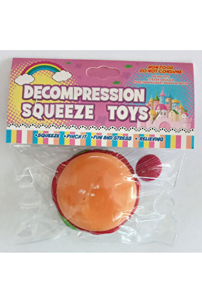 CT-TOYS Hamburger Mojmoj Squishy 5x5 cm Aksesaurlı
