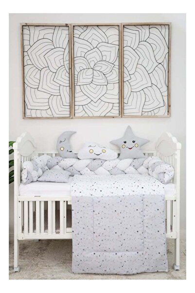 Fun Moment 6-Piece Baby Cot Bedspread with Bumpers