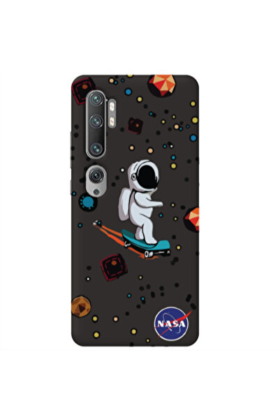 Other Xiaomi Mi Note 10 Pro Astronaut with skateboard Black Colored Silicone ...