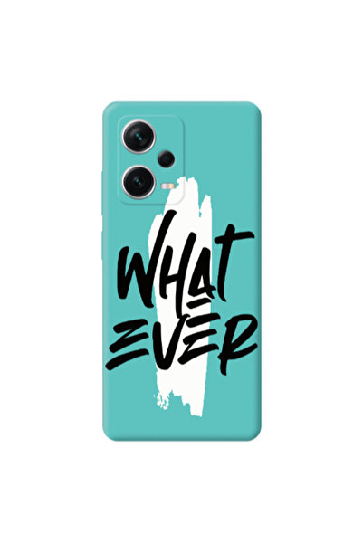 Other Xiaomi Poco X5 What Ever Turquoise Colored Silicone TPU Θήκη
