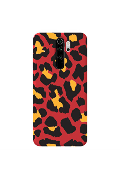 Other Xiaomi Redmi Note 8 Pro Yellow leopard Red Colored Silicone TPU Θήκη