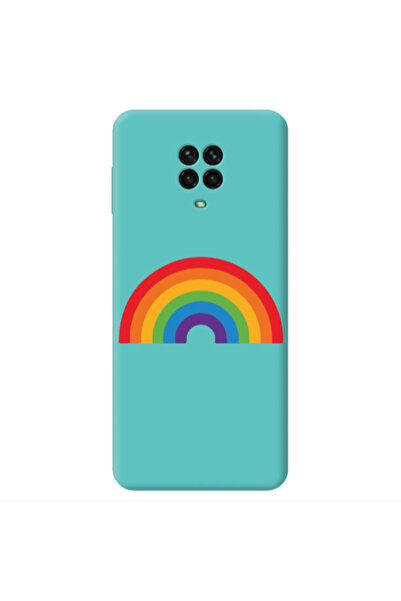 Other Xiaomi Redmi Note 9 Pro Rainbow Mini Turquoise Colored Silicone TPU Θήκη