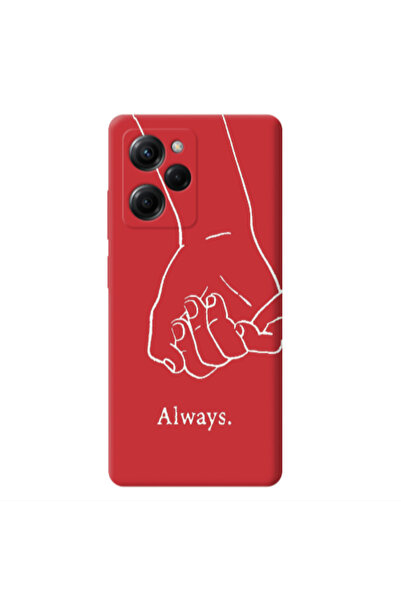 Other Xiaomi Poco X5 Pro Always Red Colored Silicone TPU Θήκη
