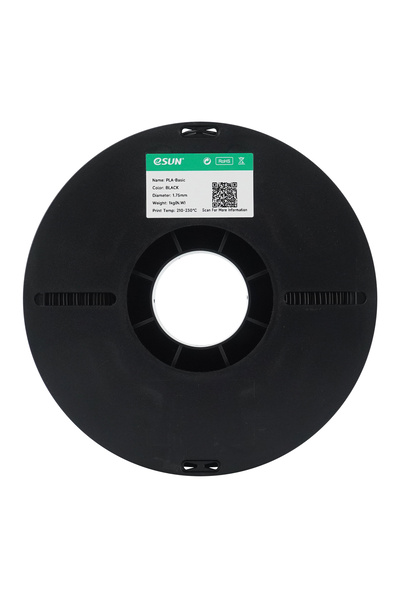 eSun Siyah PLA Basic Filament 1.75 mm 3D Yazıcı Hammaddesi 1 kg