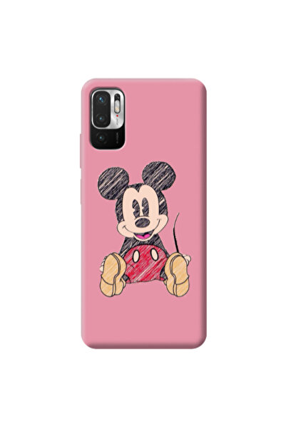 Other Xiaomi Redmi Note 10 Pro 5G Mickey mouse 2 Pink Colored Silicone TPU Θήκη