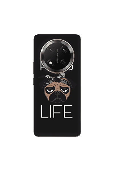 Other Honor Magic 7 Lite Pug Life Black Colored Silicone TPU Θήκη