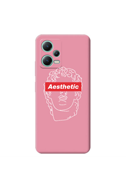 Other Xiaomi Redmi Note 12 Pro 5G Aesthetic Pink Colored Silicone TPU Θήκη