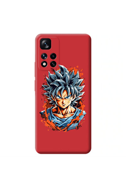 Other Xiaomi Redmi Note 11 Pro 5G Anime Goku Red Colored Silicone TPU Θήκη