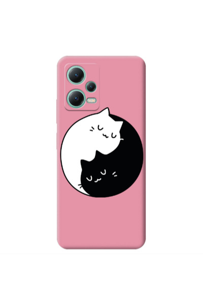 Other Xiaomi Redmi Note 12 Pro 5G Bundle of love Pink Colored Silicone TPU Θήκη
