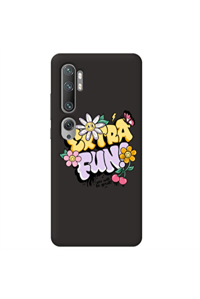 Other Xiaomi Mi Note 10 Extra Fun Black Colored Silicone TPU Θήκη