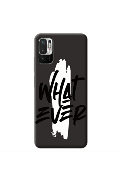 Other Xiaomi Redmi Note 10 Pro 5G What Ever Black Colored Silicone TPU Θήκη