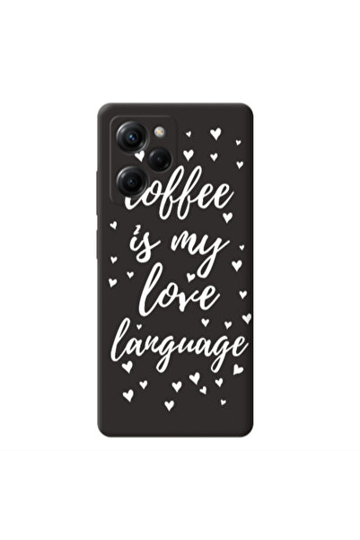 Other Xiaomi Poco X5 Pro Coffe is my love language Black Colored Silicone TPU...