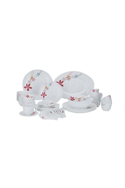 ROYALFORD 50 Pcs Opalware Dinner Set, RF10200 | Assorted Design | Lightweight...