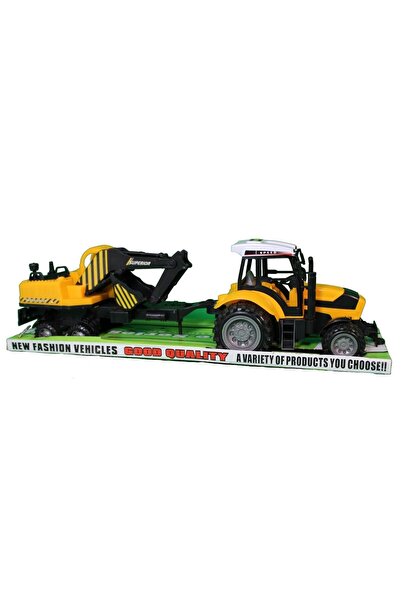 Blue Toys Τρακτέρ με Γερανό Τροχοφόρο Όχημα Τριβής OEM (MKG764174)