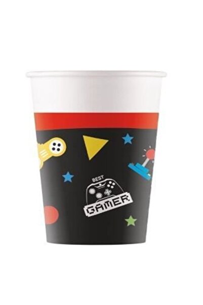 Procos Χάρτινα ποτήρια πάρτι για πάρτι gaming 8 τεμάχια 200ml (93771)